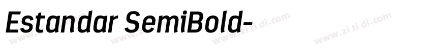 Estandar SemiBold字体转换
